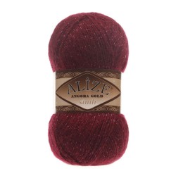 Alize Angora Gold Simli 57 bordo