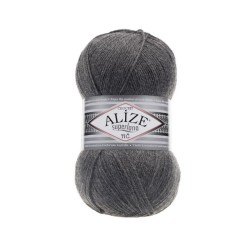 Alize Süperlana Tığ 182 Orta Gri Melanj
